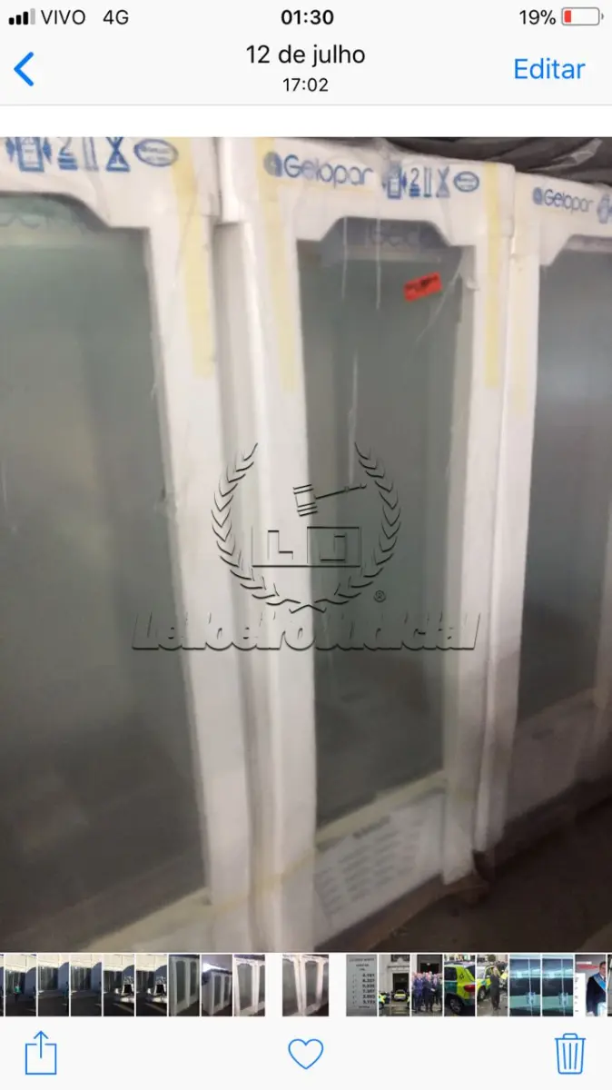 LOTE 001 - EXPOSITORES REFRIGERADOS GELOPAR